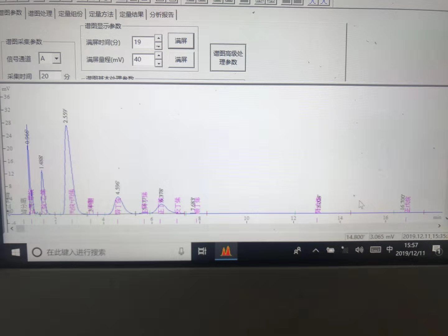 液化气全组分分析图